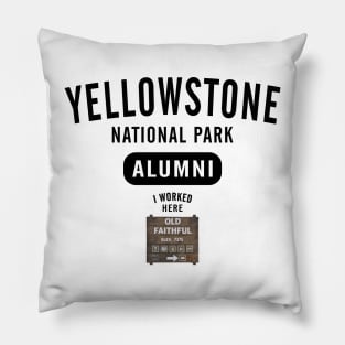 Old Faithful Yellowstone Alumni Pillow