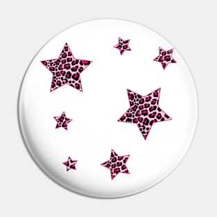 Hot Pink Cheetah Stars Pack Pin