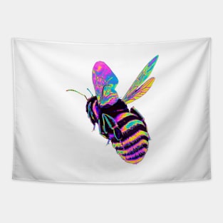 Pink and Blue Holo Bumble Bee Tapestry