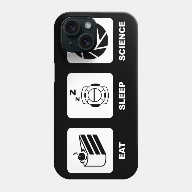 Eat, Sleep, Science Phone Case by TheHookshot