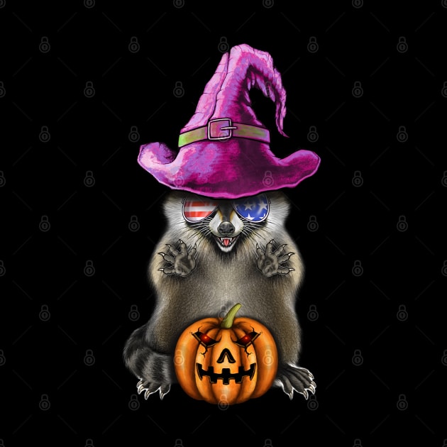 Raccoon Halloween by Artardishop