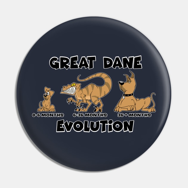 Great Dane Evolution Pin by DaleToons