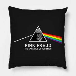 Pink Sigmund Freud - The Dark Side of your Mom Pillow