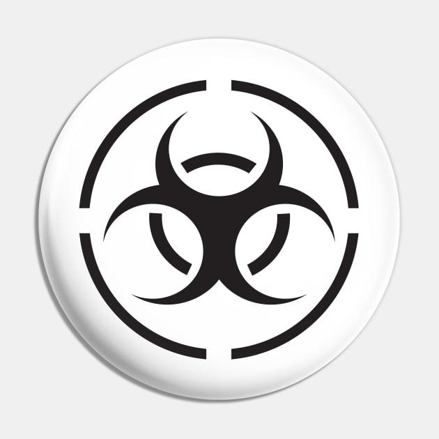 Biohazard sign Pin by ComPix