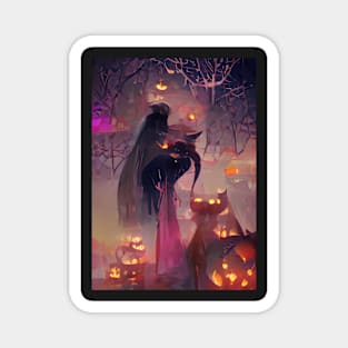 HALLOWEEN IN THE FOREST Magnet