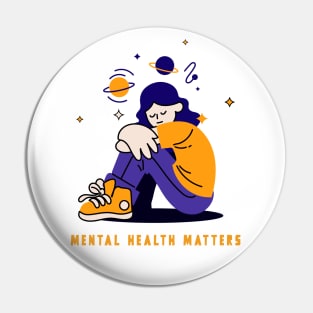 Mental Health Matters - Planets Pin