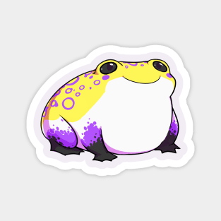 NONBINARY PRIDE FROG Magnet