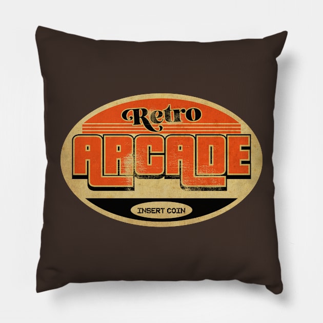 Retro Arcade Player Pillow by CTShirts