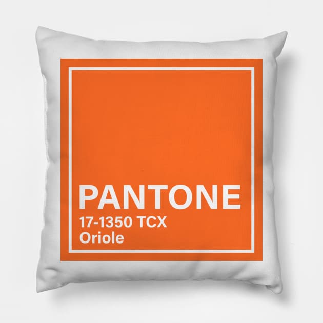 pantone 17-1350 TCX Oriole Pillow by princessmi-com