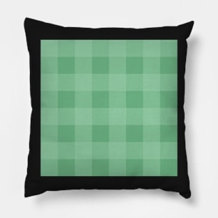 Orchard Plaid - Dark Green and Light Green Pillow