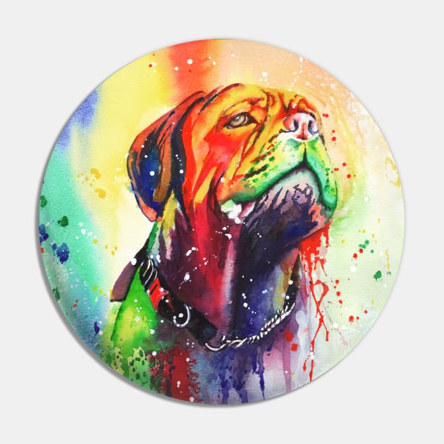 Slobber Chops, Dogue de Bordeaux mastiff Pin by Mightyfineart