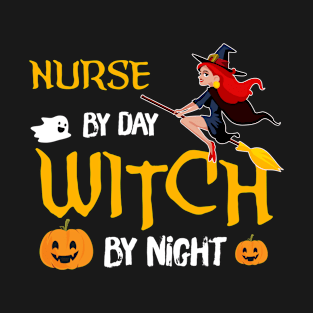 4th Grade Teacher Funny Witch Halloween Costume Gift_Nurse T-Shirt