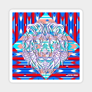 Technicolor lion ecopop Magnet