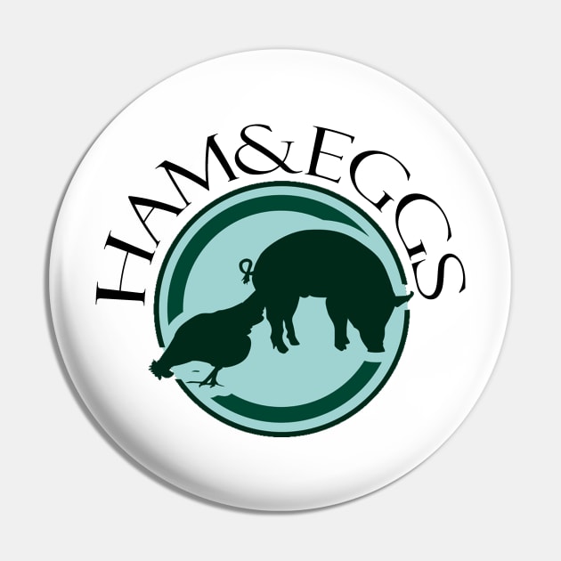 "Ham and Eggs" Soft Cotton Pin by LGull2018