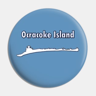 Ocracoke Island Map Outline Pin