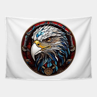 Stained Glass Eagle Tapestry