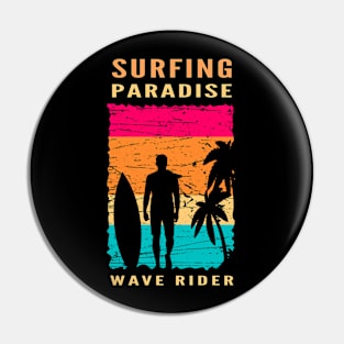 Surfing Paradise Pin