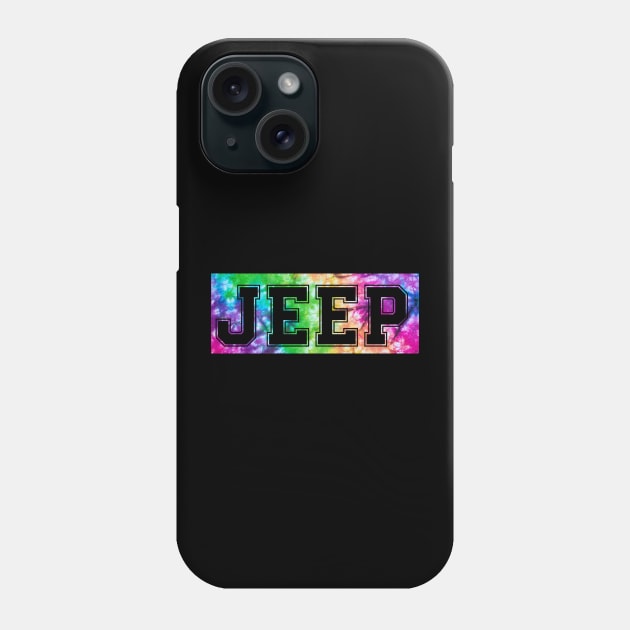 Jeep tie dye Phone Case by Jhontee
