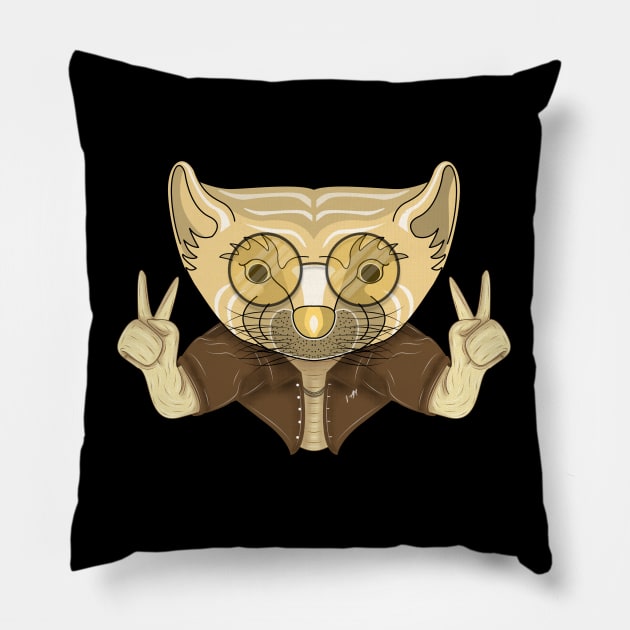 stylish pine marten Pillow by dwalikur