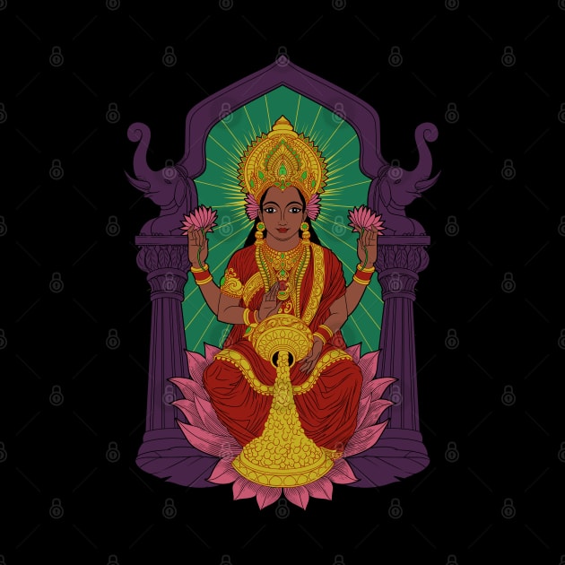 Hindu God - Lakshmi by Modern Medieval Design