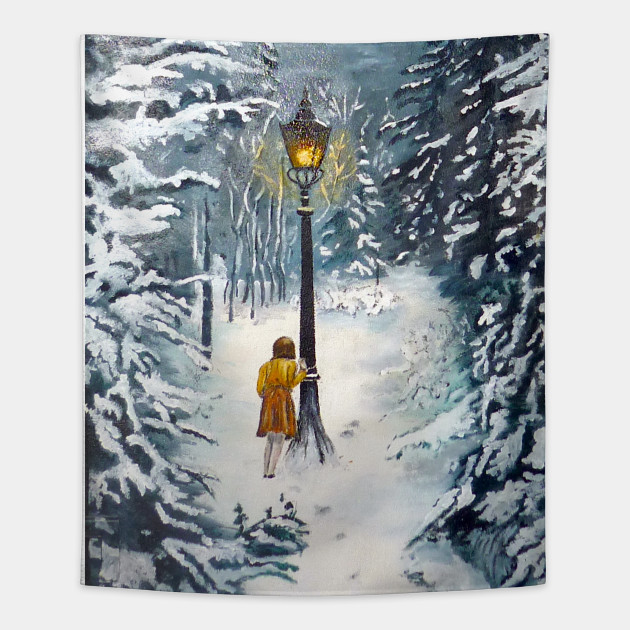 The Lamppost Narnia Tapestry Teepublic