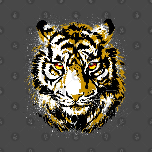 Vintage Tiger - Retro Tiger - Safari Tiger by BigWildKiwi