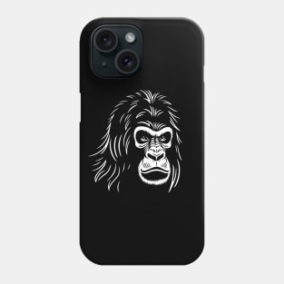 Powerful Gorilla Head Design Phone Case