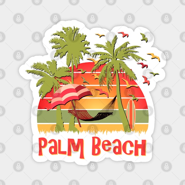 Palm Beach Magnet by Nerd_art