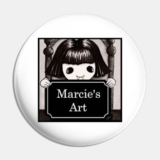 Marcie's Art Square Logo Pin