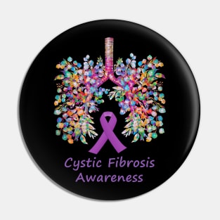 Lungs, floral Lungs, cf, cystic fibrosis, colorful flowers, respiratory therapist Pin