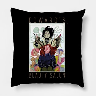 edward scissorhands salon brand Pillow