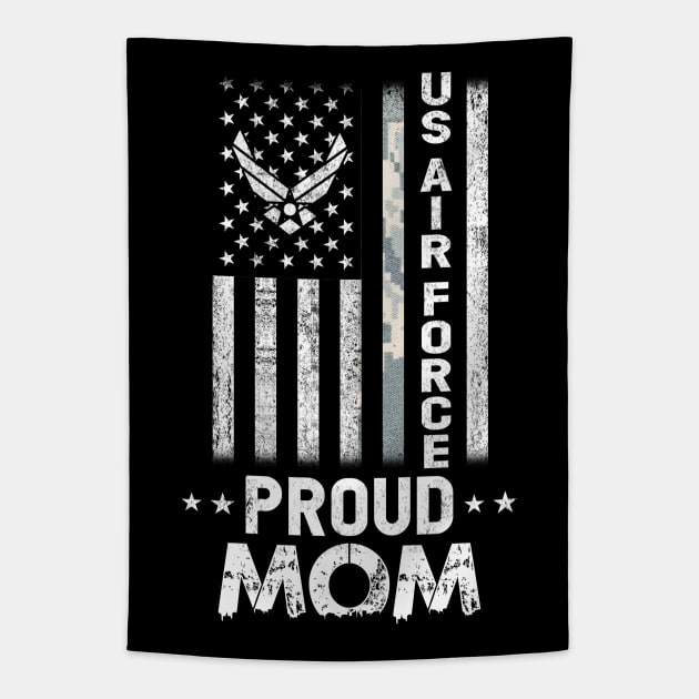 Proud U.S. Air Force Mom Tapestry by Otis Patrick