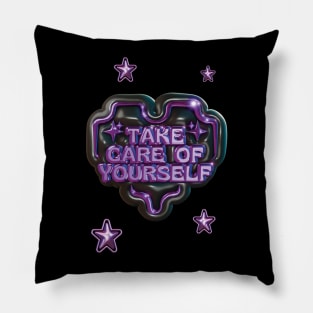 Take Care Of Yourslef Purple Edition Pillow