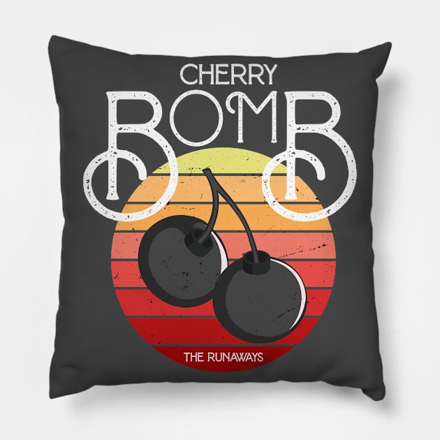 Cherry Bomb Pillow by CarmenRosso2209