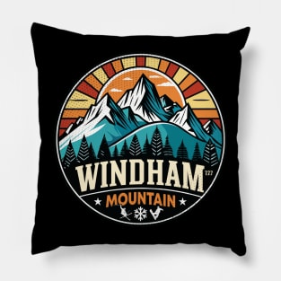 Retro Windham Mountain Ski Pillow