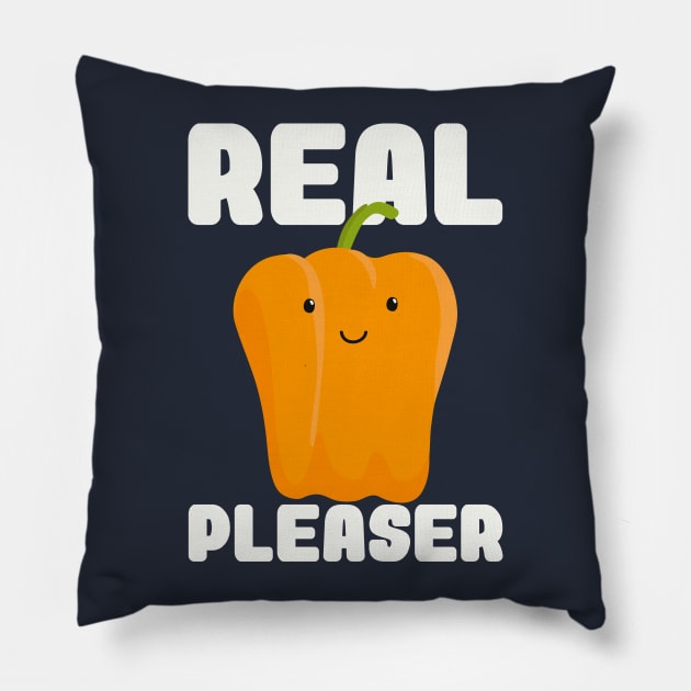 Real Pepper (People) Pleaser - Vegetarian Vegan Pillow by PozureTees108