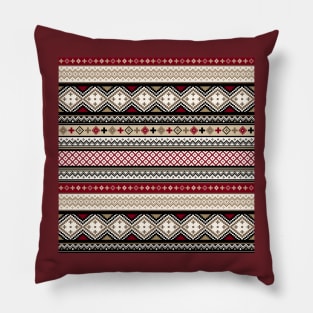 Fair Isle Christmas - warm Pillow