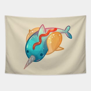 Narwhal Corndog Tapestry