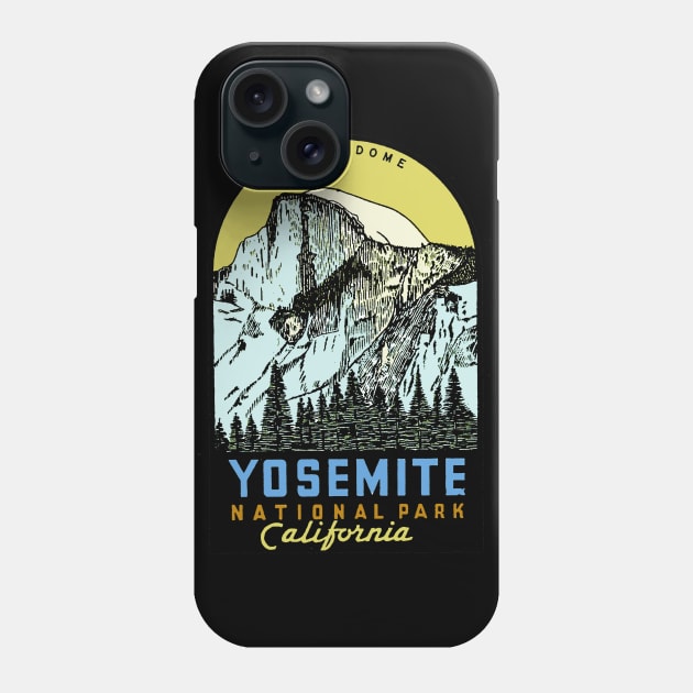 Yosemite National Park Phone Case by Midcenturydave