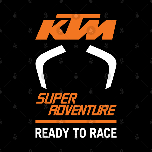 KTM Super Adventure DRL Signature Tee Black by tushalb