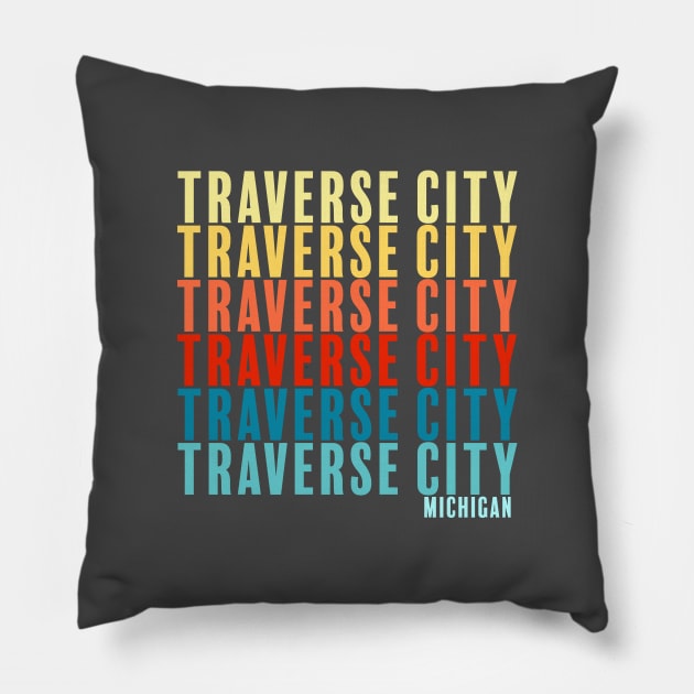 Traverse City Pillow by Megan Noble