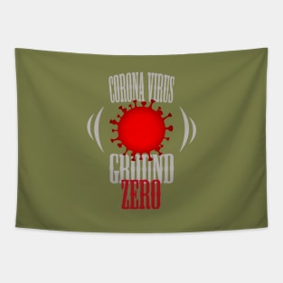 Corona virus ground zero Tapestry