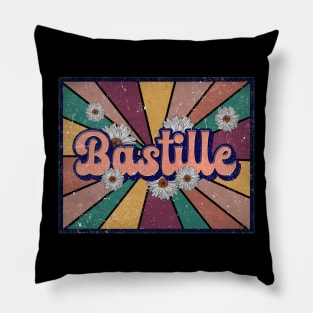 Awesome Name Bastille Lovely Styles Vintage 70s 80s 90s Pillow