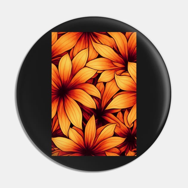 Beautiful Stylized Orange Flowers, for all those who love nature #156 Pin by Endless-Designs