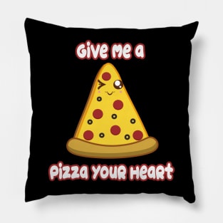 Pizza Heart Pillow