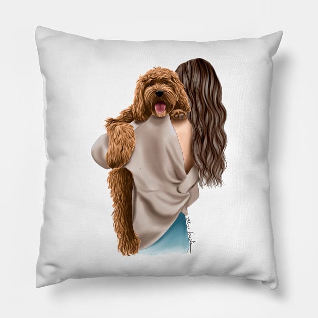 Doodle Cuddles Pillow by elzafoucheartist