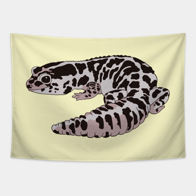 Oreo African Fat Tailed Gecko Tapestry by ziafrazier