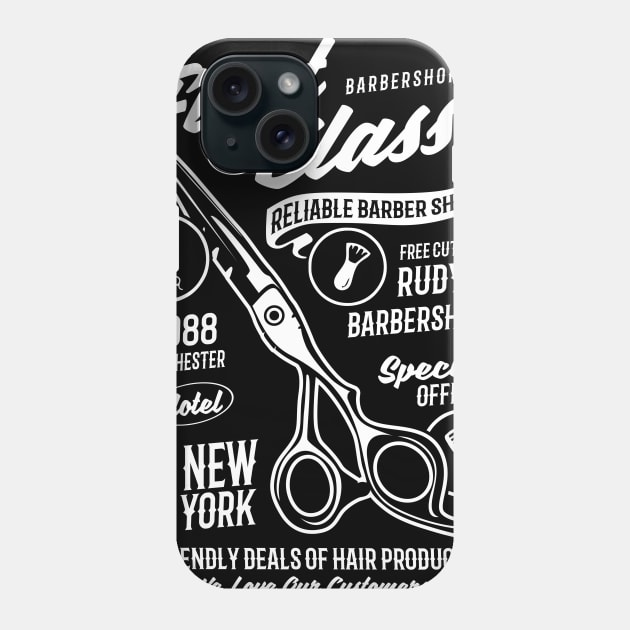 Barber Shop Phone Case by yukiotanaka