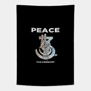 Peace 33 AD. Peace to You Christian Symbol Tapestry