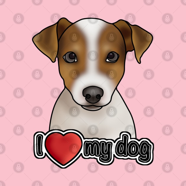 I love my dog - Jack Russell Terrier by JadeMadeThis